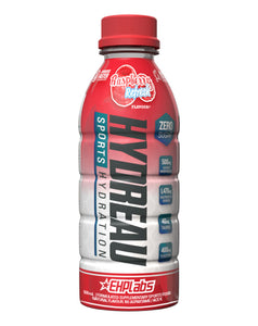 EHPlabs HYDREAU Sports Hydration in Kiwi Strawberry flavour – 500ml green bottle with zero sugar label