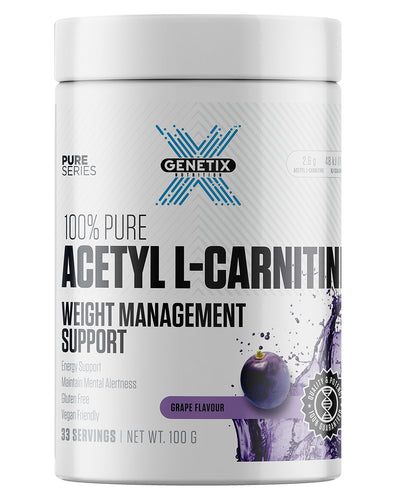 100% Pure Acetyl L-Carnitine by Genetix Nutrition Essentials 100% Pure Acetyl L-Carnitine by Genetix Nutrition Essentials