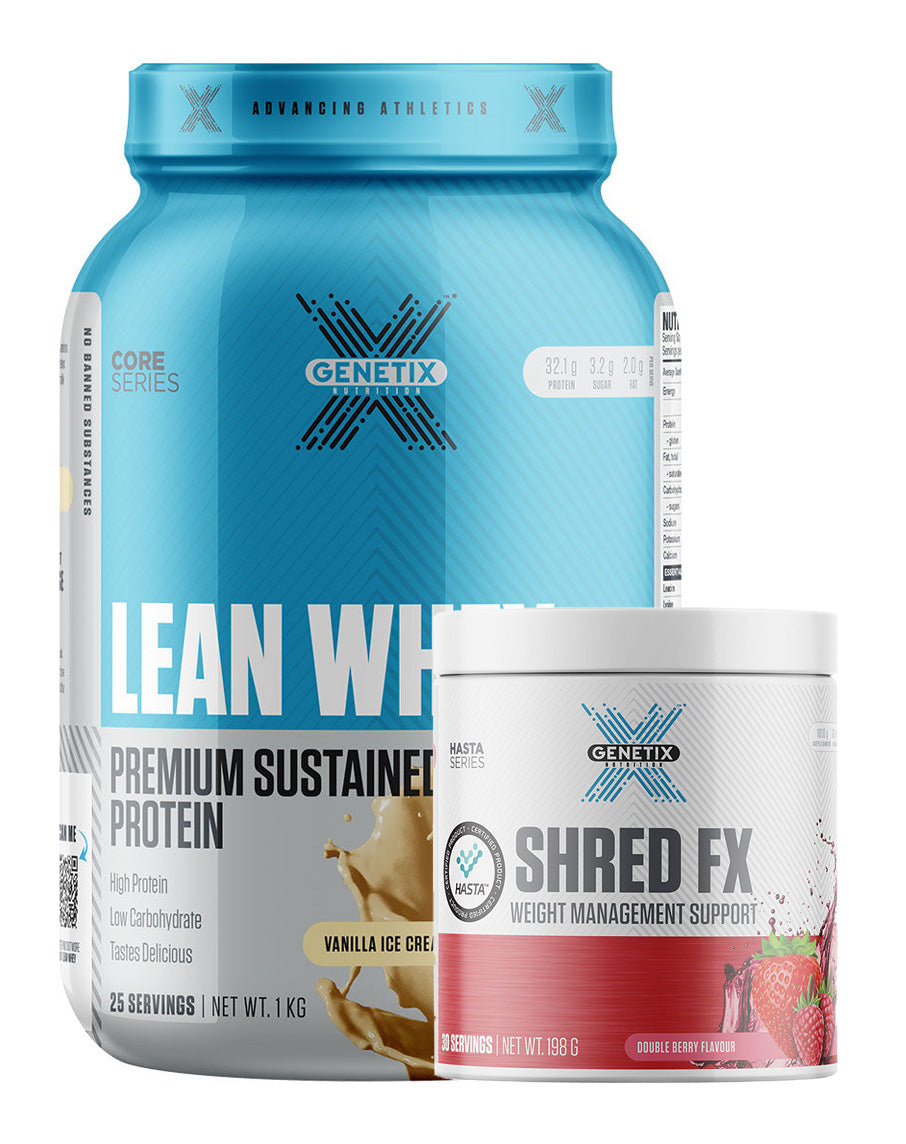 Lean Whey 1kg and Shred FX for $119.95 by Genetix Feature Image