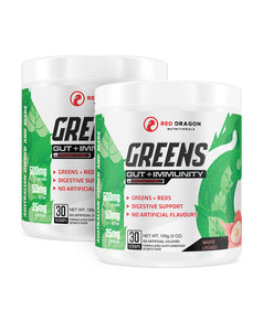Greens Gut + Immunity Twin Pack by Red Dragon Nutritionals