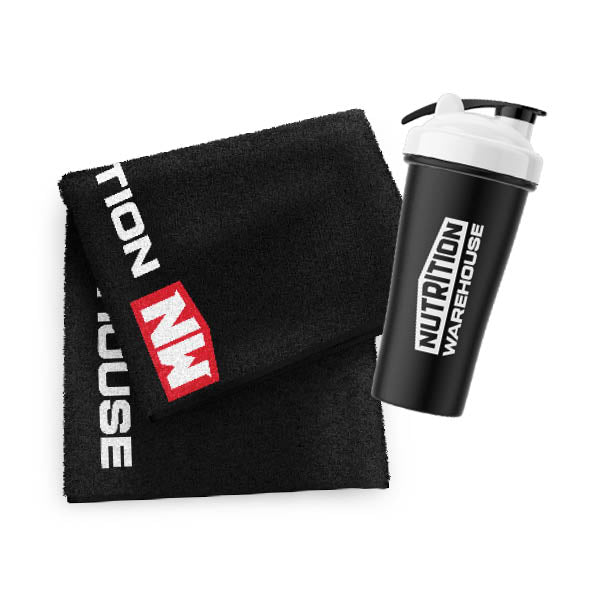 Nutrition Warehouse Shaker and Towel Bundle Feature Image